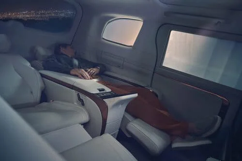 Lexus LM sleep area
